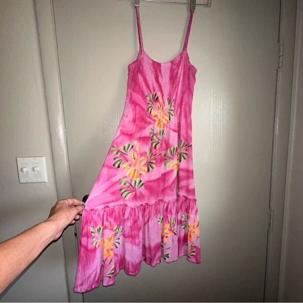 1990s Tropical Batik Smocked Dress Selected By Ritual Vintage View 2